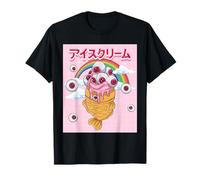 Weirdcore Aesthetic Kawaii Taiyaki Helados Globos oculares Camiseta