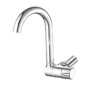 Weirun Grifo plegable de agua fría para fregadero de 360 grados giratorio para autocaravana, barco, cocina, fregadero, para casa, barco, yate, camping