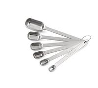 Weis 13906 Cuchara medidora Set de 6 Unidades, Acero Inoxidable, Plata, 15 x 5 x 5 cm, 6 Unidades