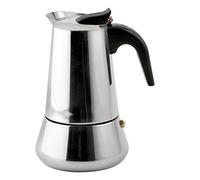 Weis 16974 Cafetera para 4 tazas, de acero inoxidable, acero inoxidable, plata, pack de 1 unidad
