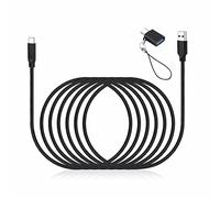 weishan Cable USB C para Elgato HD60 S+, HD60 X tarjeta de captura de juegos y Wave 3, micrófono de condensador XLR, cable de carga súper rápida con adaptador, 6.5 pies de largo
