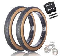 WEISHIDAI 2PCS 26X4,0 Pulgadas Neumáticos Gruesos para Bicicletas Eléctricas con Cámaras Y Desmontables 26 4,0 Pulgadas Neumático De Repuesto A Prueba De Pinchazos Compatible con Bicicletas