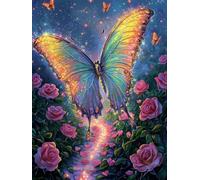 WEISHIWE Mariposa onírica Pintar por Numeros Adultos, 40x50cm w-666
