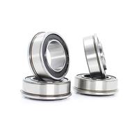 WEISIDA Rodamiento F6202 F6202RS F6202-16-2RS 16x35x11 Mm ABEC-1 4 Uds rodamientos de Bolas de Brida F6202-RS rodamiento de Rueda de Carro de jardín