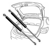 WEISLA 2Pcs Barra Hidráulica del Maletero para Audi A5 Sportback 2009-2017(OEM:8T8827552)-48.4cm, Varilla Soporte Resorte Gas Maletero Coche Puntales amortiguadores de Gas