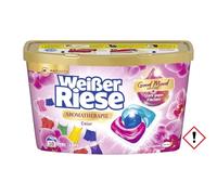 Weißer Riese Color Trio-Caps Aromaterapia Floral Sensation (18 lavados), detergente con orquídea, detergente de color con una intensa experiencia aromática