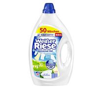 Weißer Riese Gel universal (50 lavados), detergente completo que proporciona una ropa limpia y tiene un efecto enorme contra las manchas, activo en frío a partir de 20 °C, 100% reciclable
