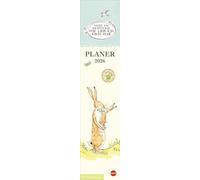 Weißt Du eigentlich, wie lieb ich Dich hab? Langplaner 2026: Praktischer Wandplaner mit liebevoll illustrierten Motiven. Kulltiger Streifenkalender zum Eintragen. Terminkalender