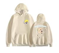 WEISSYO Sudaderas Hombre Moda Retro Sudadera Hombres Y Mujeres Cosplay Haminations De Dos Caras Impresión Manga Larga Unisex Casual Pullover Streetwear-Khaki||x_l
