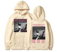 WEISSYO Sudaderas para Niños Moda Retro Sudadera Unisex Casual Pullover Streetwear Cantante Jon Batiste De Dos Caras Impresión Manga Larga Hombres Y Mujeres Cosplay-Khaki||3X_l