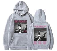 WEISSYO Sudaderas para Niños Moda Retro Sudadera Unisex Casual Pullover Streetwear Cantante Jon Batiste De Dos Caras Impresión Manga Larga Hombres Y Mujeres Cosplay-Grey||3X_l