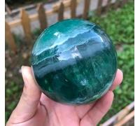 WEISUANSZ Esfera De Cristal De Fluorita,Piedra Natural Reiki Y Minerales,Bola De Cuarzo,Decoración del Hogar,40-50mm
