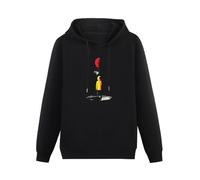 WEISULANG Georgie - Creepy Scary It Clown Stephen King Movie Inspired Mens Pullover Hoody Black XXL