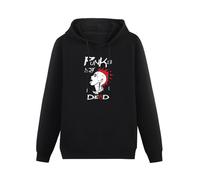 WEISULANG Hoody Punks Not Dead Geschenk Lustig Hoody Sweatershirt Black L