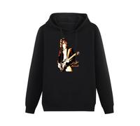 WEISULANG Jeff Beck Guitar God Rock Concert Vintage Retro Hoody Black XL