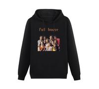 WEISULANG Merry Emperor Youth Artist Long Sleeve Full House Hoody Sweatershirt Black L