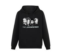 WEISULANG The Highwaymen Hooded Sports Mens Tops Long Sleeve Hoodie Black S