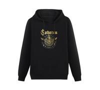 WEISULANG Where The Light Is Men's Long Sleeve Solid Crew Neck Hoody Black M
