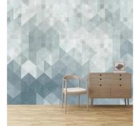 WEITAOSM Murales artísticos con patrón geométrico abstracto de estilo nórdico 3D para sala de estar, dormitorio, estudio, habitación infantil (PVC autoadhesivo)