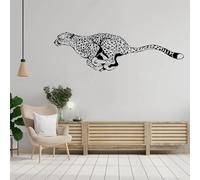 WEITAOSM Pegatina de pared de leopardo corriendo, vinilo africano, para dormitorio, sala de estar, habitación infantil, guardería, decoración de interiores