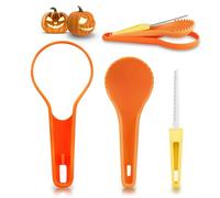 WEITAPYT Kit de Tallado de Calabaza de Halloween, 3pcs Herramientas Para Tallar Calabazas, Cuchillo Tallar Calabaza, Tallado de Calabaza de Halloween DIY