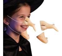 WEITAPYT Nariz Bruja, Nariz de Bruja Mujer Y Barbilla Brujas, Narizs de Brujas Latex, Adecuado para Accesorios de Fiesta de Disfraces de Juego de rol de Mascarada de Halloween