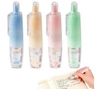 weiting Bolígrafos De Cinta De Doble Cara - Dispensador De Adhesivo De 4 Piezas - Rodillo Giratorio 360 Grados de Cinta Adhesiva Rápida | Para Journaling, Oficina, Envolver, Arte, Hogar, Proyectos