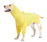 weiting Chubasquero para Perros | Diseño con Agujero para Cuerda de Tracción y Bandas Reflectantes,Ropa Ajustable Impermeable para Mascotas de Tamaño Mediano Grande con Visibilidad Nocturna
