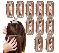 weiting Chunni - Clips para extensiones de pelo, 6 dientes, clips de seguridad para peluca sin coser, pinzas para extensiones de pelo