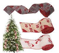 weiting Cintas de Navidad | 3 Rollos de Puntos de Purpurina para Manualidades Navideñas - Cinta para Decoración Navideña,Para Fiestas Otoño Halloween Decoración De Árboles Coronas Puertas Mesas