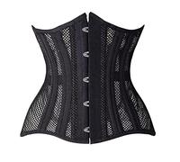 WEITING Cinturón de ajuste para mujer, corsé de reloj de arena, color negro, talla XS