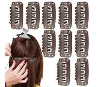 weiting Clips en forma de U, chunni, alfileres de seguridad de 6 dientes, clips de peluca para fijar la peluca sin coser, pinzas para el pelo para extensiones de cabello
