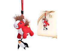 WEITING Colgante De Peluche para Llavero - Encantador Recuerdo Coleccionable,Colgante de Peluche Chino del Año del Caballo | para Bolso De Hombro Mochila Bolso Tote Escuela Viaje Mujeres Niñas Niños