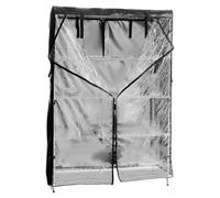 weiting Cubierta impermeable para estanterías, cubierta para estantes de almacenamiento, protección contra el polvo para rack, cubierta de cubierta antideslizante con cremallera, resistente a la