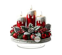 WEITING Decoración Navideña para Escritorio,Festivo Bidimensional De Acrílico para Mesas - Accesorios Festivos para Fiestas para Interior Oficina Bodas Salón Alfeizar Escritorio Comedor Vacaciones