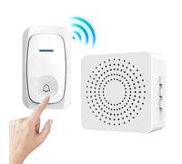 WEITING Enchufe El Timbre Inalámbrico,Timbres Inalámbricos para El Hogar - Timbre de Puerta inalámbrico - Fácil Montaje, Resistente al A, 38 timbres, Volumen Ajustable, Timbre inalámbrico para