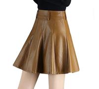 WEITING Falda de Mujer Elegante de Gran tamaño Falda Coreana Cintura Alta Mini Falda Femenina Sexy falda-03HAS,M