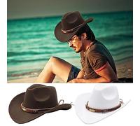 weiting Fiesta de Sombreros de,Gorro de Vaca Enrollable para Hombres y Mujeres - Accesorio de protección Solar Divertido y Elegante, Sombrero de Playa con ala Ancha para Actividades al Aire Libre