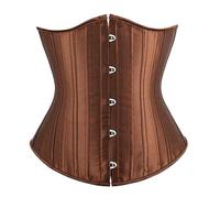 WEITING Gran Oferta, corsé ceñidor de Cintura, Atuendo con Disfraces, corsés de Cintura adelgazantes con 26 Huesos de Acero en Espiral para Peso-marrón,XXS