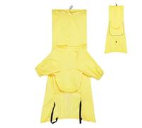 weiting Impermeable para Perros | Impermeable Canino con Ojal para Correa de Tracción y Bandas Reflectantes - Ropa Ajustable para Mascotas de Tamaño Mediano Grande con Visibilidad Nocturna