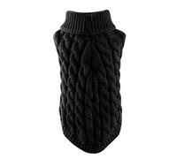 weiting Jersey para Perros, suéter para Perros con Cuello Alto para Perros pequeños, Jersey de Punto para Perros, Patchwork, suéter de Invierno para Mascotas, Chaleco para otoño e Invierno