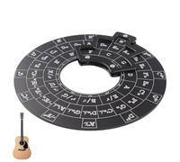 weiting La rueda de acordes, círculo de quintas | Acordes de guitarra Herramienta de aquelarre de quintas | Guía educativa para acordes de melodía y notas de diapasón, herramienta de aquelarre de