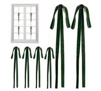 WEITING Lazos Navideños Decorativos - Gran Lazo para Coronación del Árbol De Navidad | Festivo 6 Unidades para Fiestas Bodas Navideñas Festivales Regalos