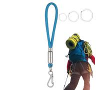 WEITING Llavero de carabinores con correa, llavero paracord para hombres,Clip de llavero Paracord de servicio pesado - Hook de clip de bloqueo de hebilla, soporte de insignia, 3 anillos de llave,