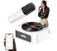 weiting Máquina de karaoke portátil, máquina de karaoke inalámbrica,Altavoz de karaoke con micrófono | Reproductor de música portátil retro canta juguetes para mujeres y cumpleaños