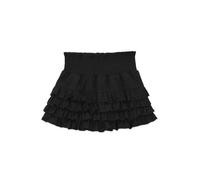 WEITING Minifalda Harajuku para Mujer, Moda Coreana, Estilo Universitario, versátil, Informal, Estudiante, Elegante, Cintura elástica, Corte en A, Ropa de Calle-Negro-S