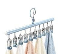 weiting Perchas para Pantalones con Pinzas,Soporte para Colgar Ropa con 10 Pinzas - Colgador De Ropa De Armario - para Pantalones Faldas Corbarras Leggings Toalla Armario Apartamento Dormitorio