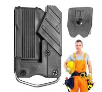 weiting Soporte Para Cinta Métrica De Cinturón - Porta Cinta Métrica Para Cinturón - Funda Con Gancho Y Seguro Para Herramientas De Carpintería Construcción Electricista Trabajo Exterior