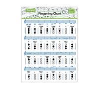 WEITING Tabla de dedos de acordes de trompeta, póster de acordes de clarinete, hoja de acordes de clarinete portátil para principiantes, práctica de trompeta para principiantes, adultos o niños