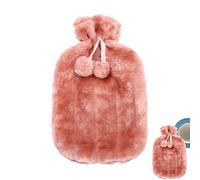 WEITING Tapas aisladas para agua caliente - Cubierta botella agua caliente piel sintética ultra suave 2 litros - Botella Softcover para calor frío 6 - 8 horas para mantener